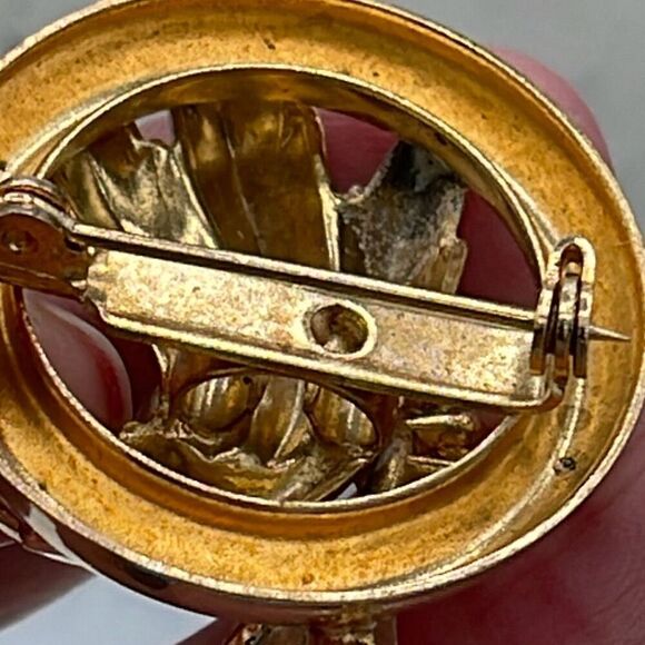 Vintage layered rhinestone brooch. - Picture 4 of 6